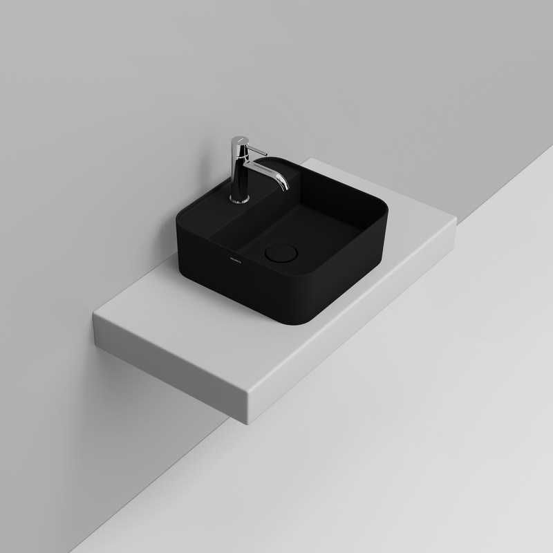 Ceramica Dolomite Vessel basin 40×40 – Noemi - Matt Black