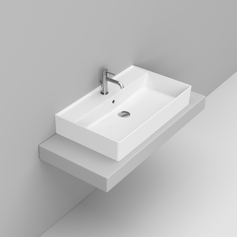 Ceramica Dolomite Lavabo à poser 80×47 – Multiplo - Blanc mat