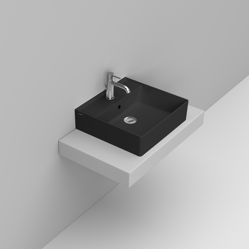 Ceramica Dolomite Lavabo à poser 50×47 – Multiplo - Noir mat