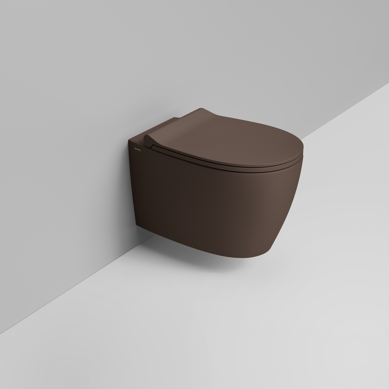 Ceramica Dolomite Wall hung bowl 36×54 – Niva - Matt alpine brown