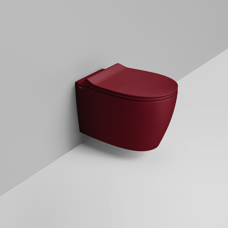 Ceramica Dolomite Wall hung bowl 36×54 – Niva - Matt red wine