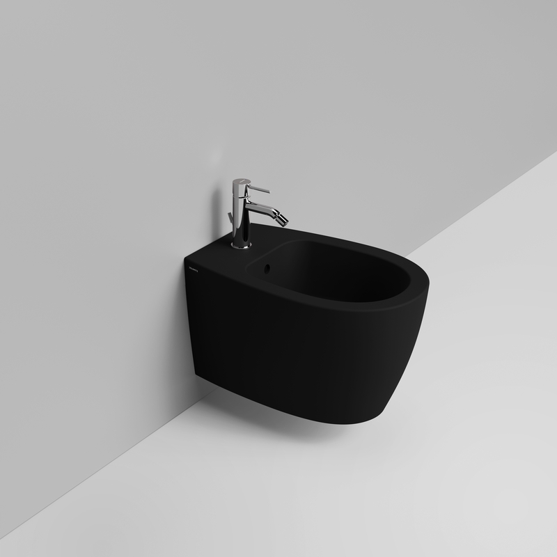 Ceramica Dolomite Wall hung bidet 36×54 – Niva - Matt black