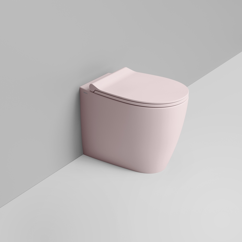 Ceramica Dolomite Back to wall bowl 36×54 – Niva - Antique pink