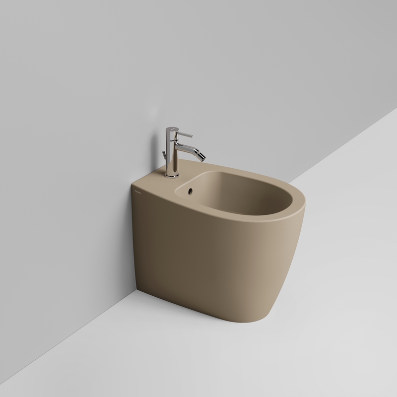 Ceramica Dolomite Back to wall bidet 36×54 – Niva - Matt natural beige