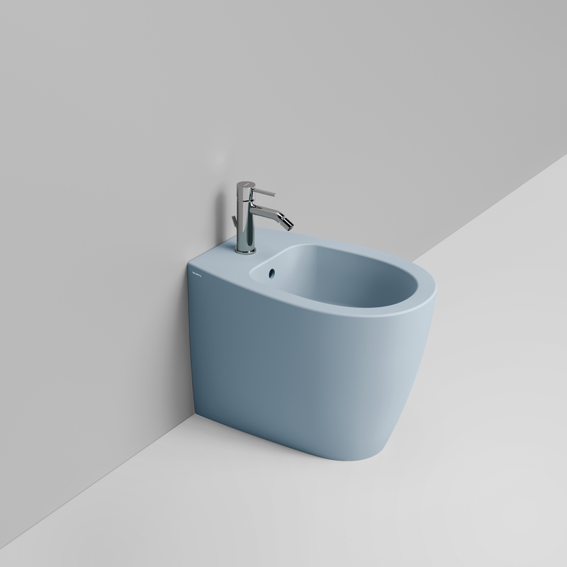 Ceramica Dolomite Back to wall bidet 36×54 – Niva - Sky blue