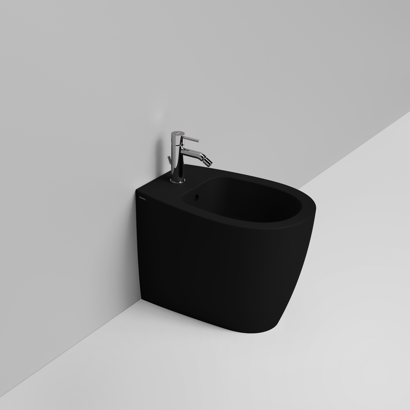 Ceramica Dolomite Back to wall bidet 36×54 – Niva - Matt black