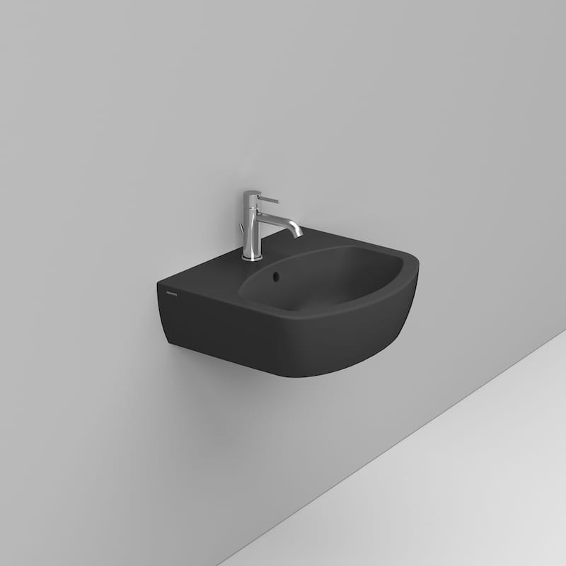 Ceramica Dolomite Lavabo 55×46 – Mia - Nero opaco
