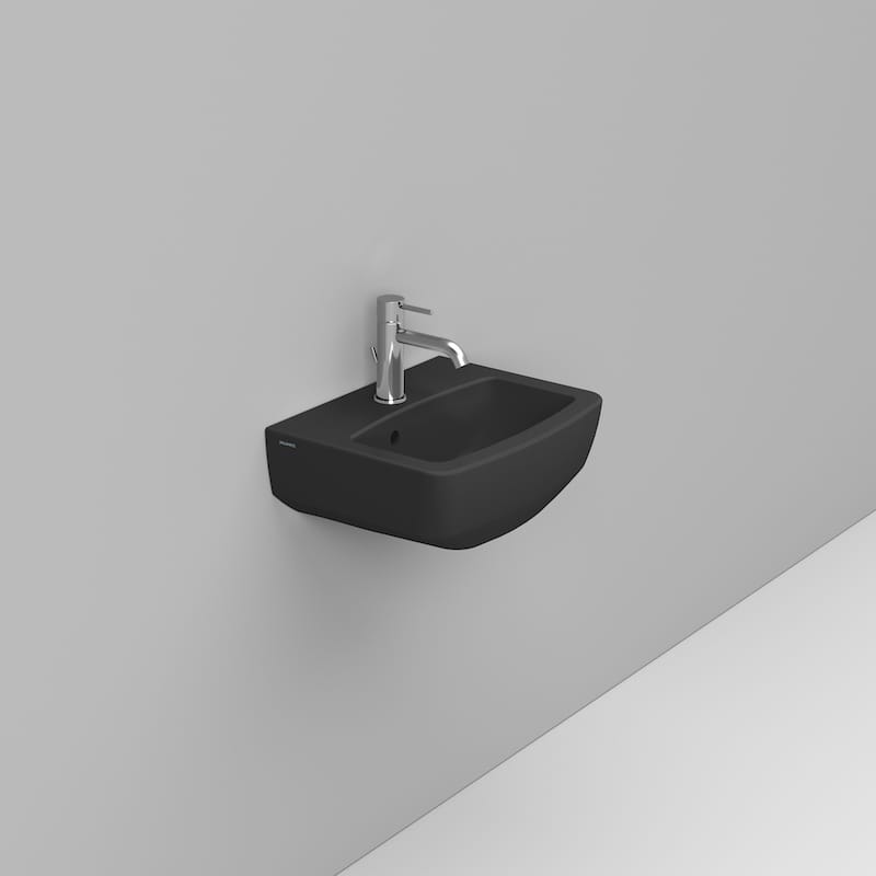 Ceramica Dolomite Lavabo 45×35 – Mia - Nero opaco