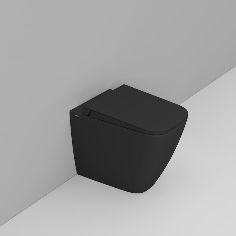 Ceramica Dolomite Back to wall bowl 36×54 – Mia+ - Matt Black