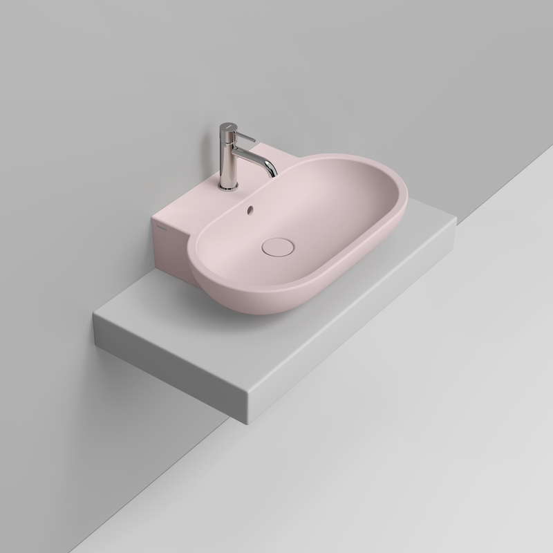 Ceramica Dolomite Vessel basin 65×46 – Mirto - Antique pink