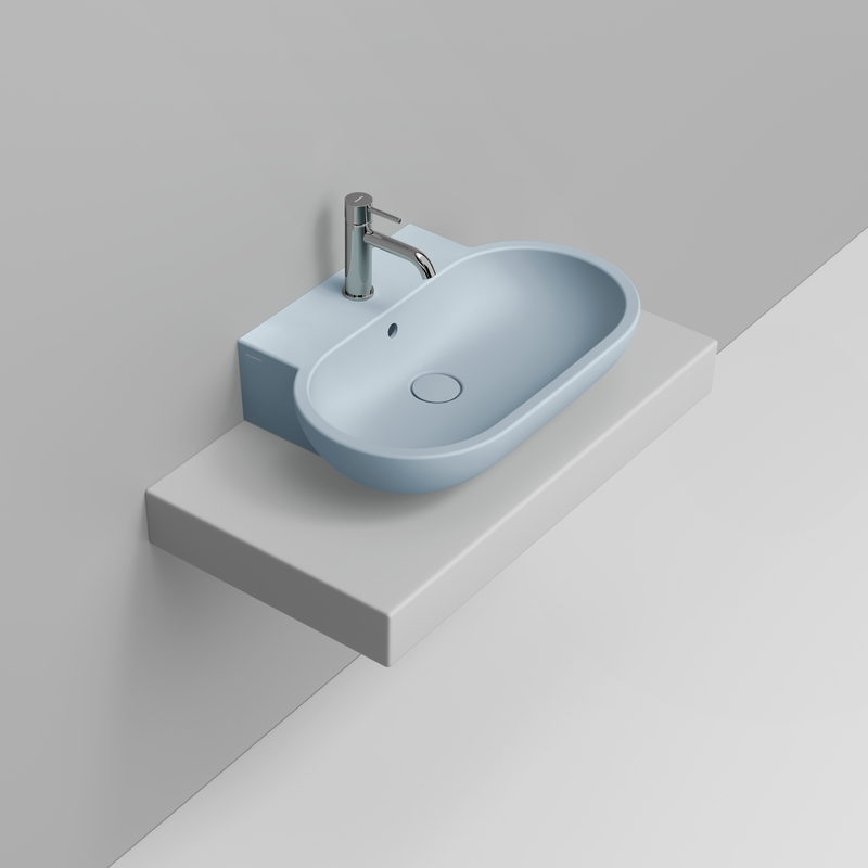 Ceramica Dolomite Vessel basin 65×46 – Mirto - Sky blue