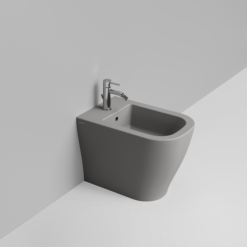 Ceramica Dolomite Bidet back to wall 36×55 – Mirto - Grigio cemento