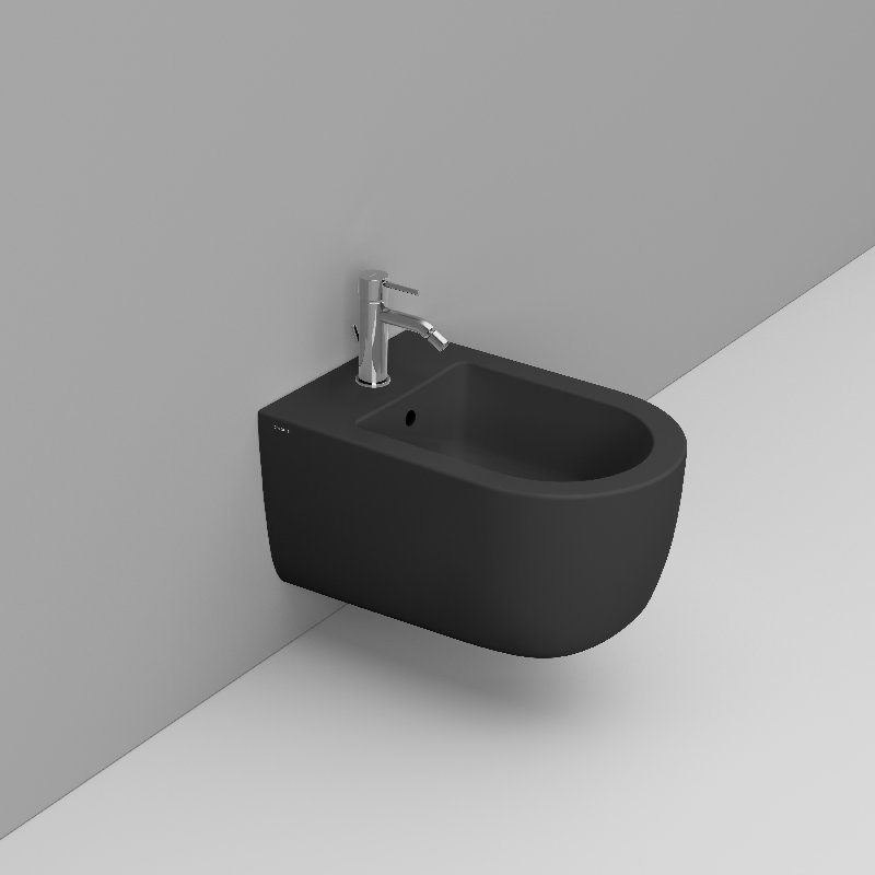 Ceramica Dolomite Bidet suspendus   36×55 – Mirto Round - Noir mat