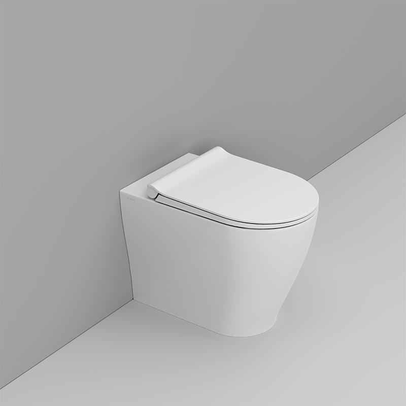 Ceramica Dolomite Vaso back to wall 36×55 – Mirto Round - Bianco opaco