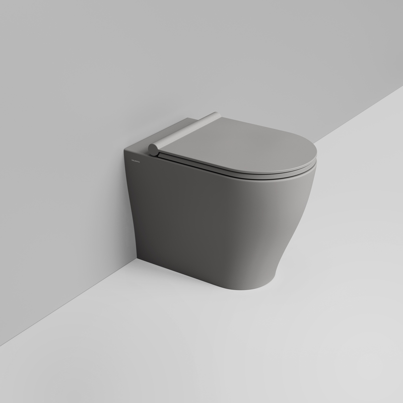 Ceramica Dolomite Vaso back to wall 36×55 – Mirto Round - Grigio cemento