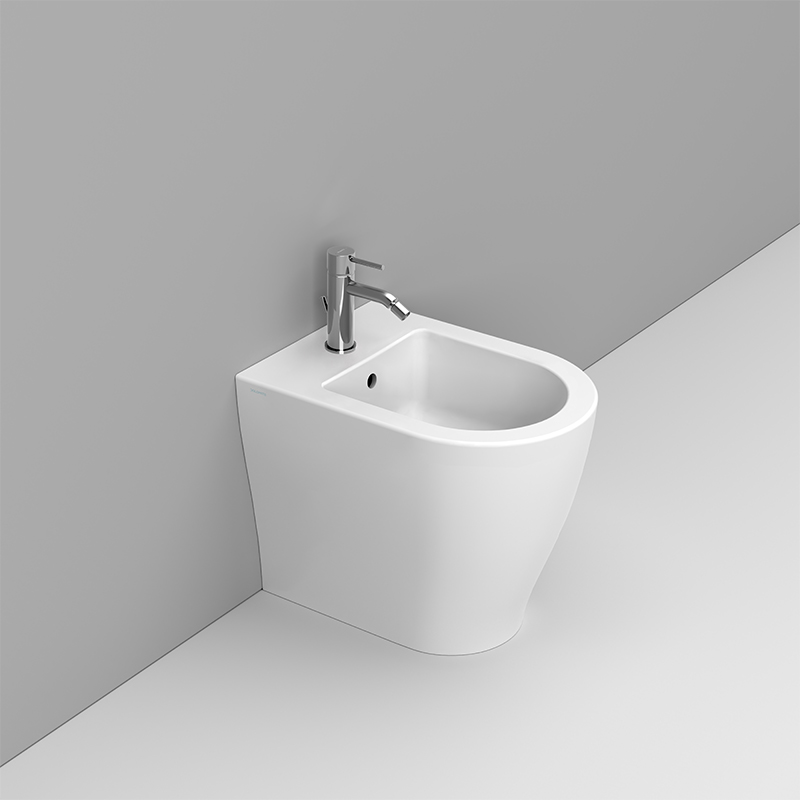 Ceramica Dolomite Back to wall bidet 36×50 – Mirto Round Short - Matt white