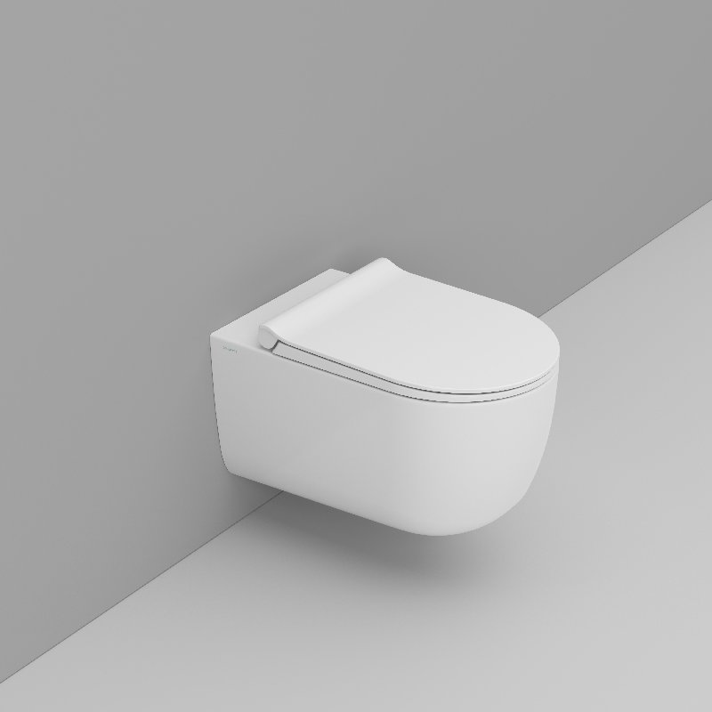 Ceramica Dolomite Wall hung vortex bowl 36×55 – Mirto Round - Matt white