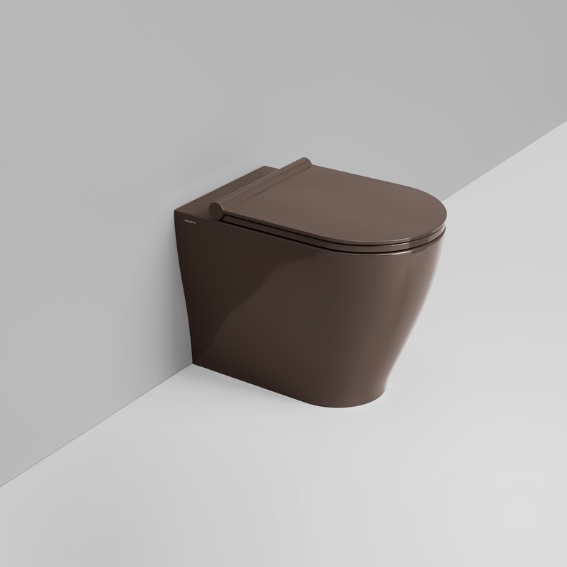 Ceramica Dolomite Vaso back to wall Vortice 36×55 – Mirto Round - Marrone alpino lucido