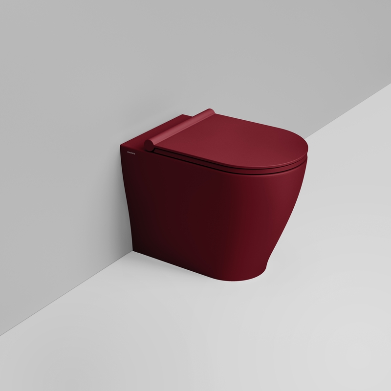 Ceramica Dolomite Vaso back to wall Vortice 36×55 – Mirto Round - Rosso vino opaco