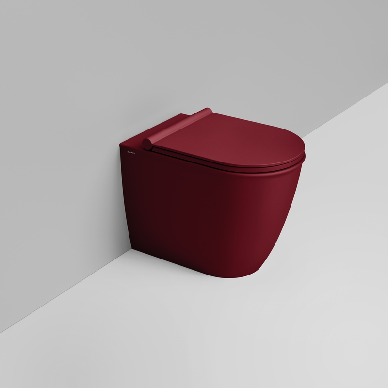 Ceramica Dolomite Vaso back to wall 36×55 – Mayka - Rosso vino opaco