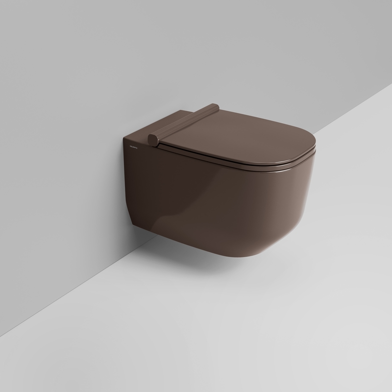 Ceramica Dolomite Wall hung bowl 36×56 – Alba -  Glossy alpine brown