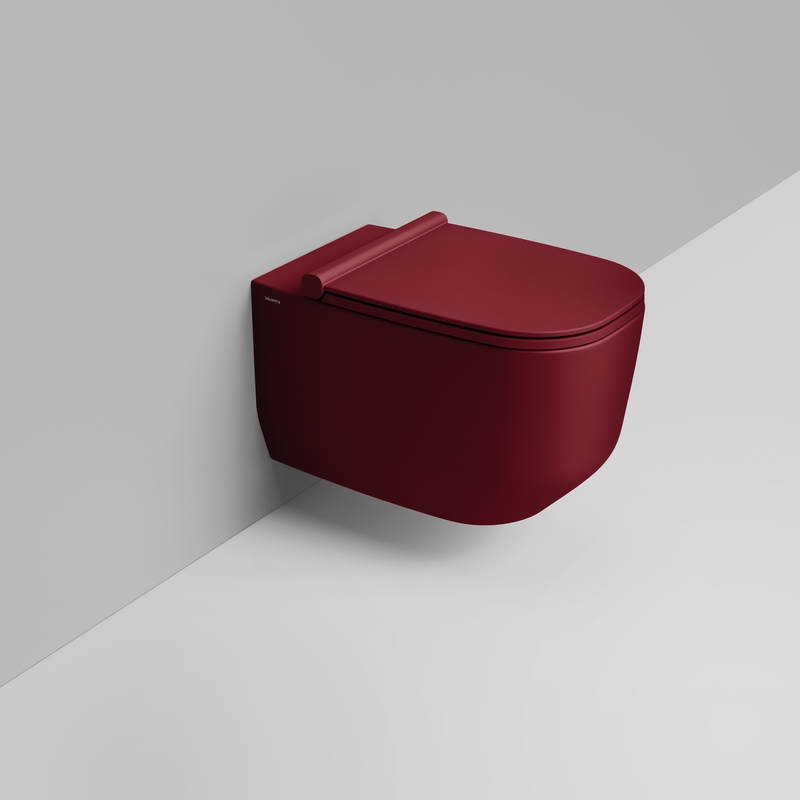 Ceramica Dolomite Wall hung bowl 36×56 – Alba - Matt red wine