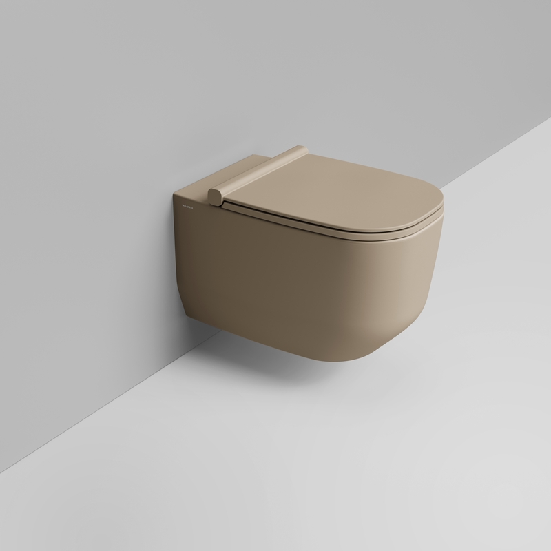 Ceramica Dolomite Wall hung bowl 36×56 – Alba - Matt natural beige