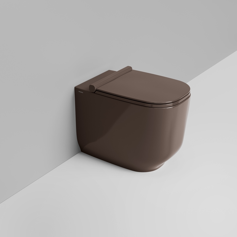 Ceramica Dolomite Vaso back to wall 36×56 – Alba - Marrone alpino lucido