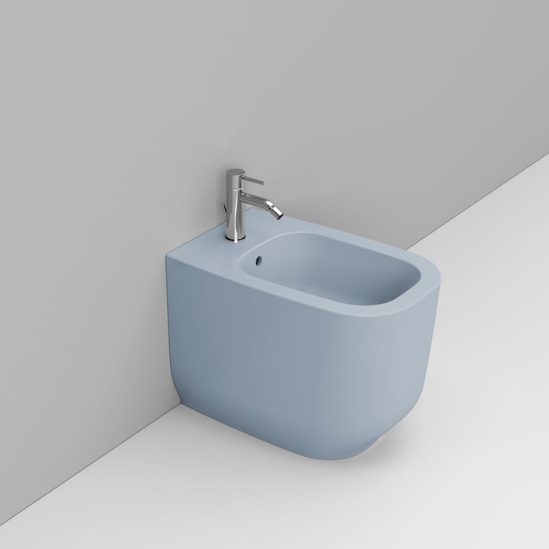 Ceramica Dolomite Bidet Back to wall 36×56 – Alba - Bleu ciel