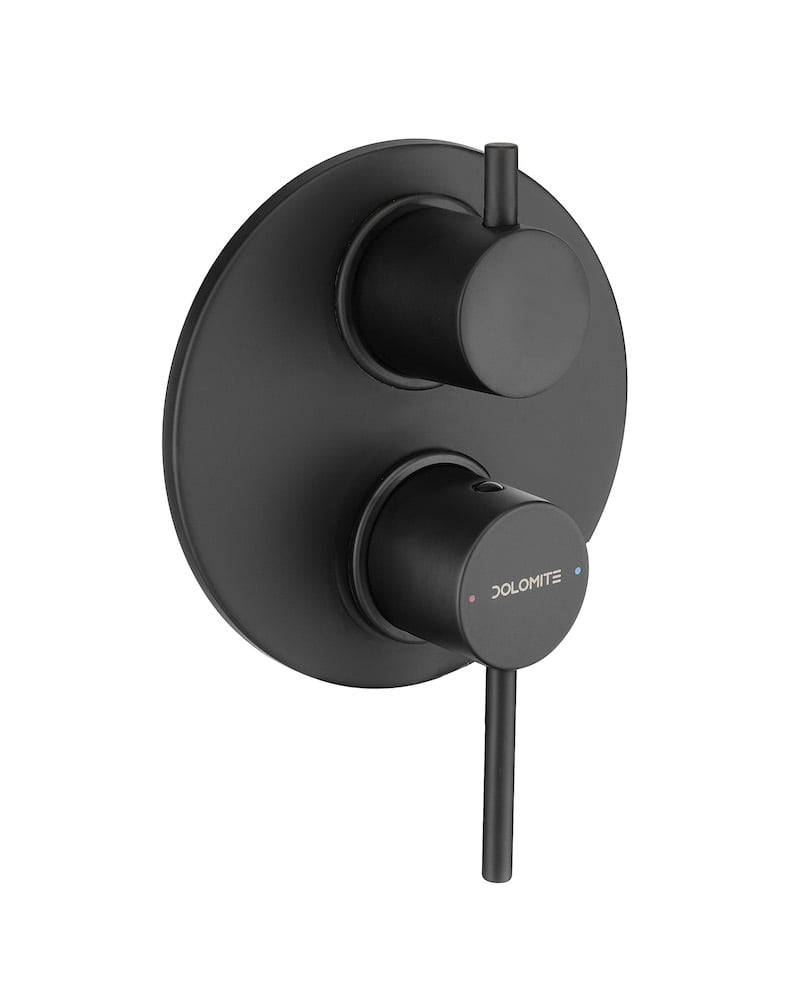 Ceramica Dolomite Mitigeur bain/douche encastré complet - Noir mat
