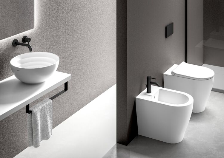 Ceramica DOlomite Mirto Round Ambientata